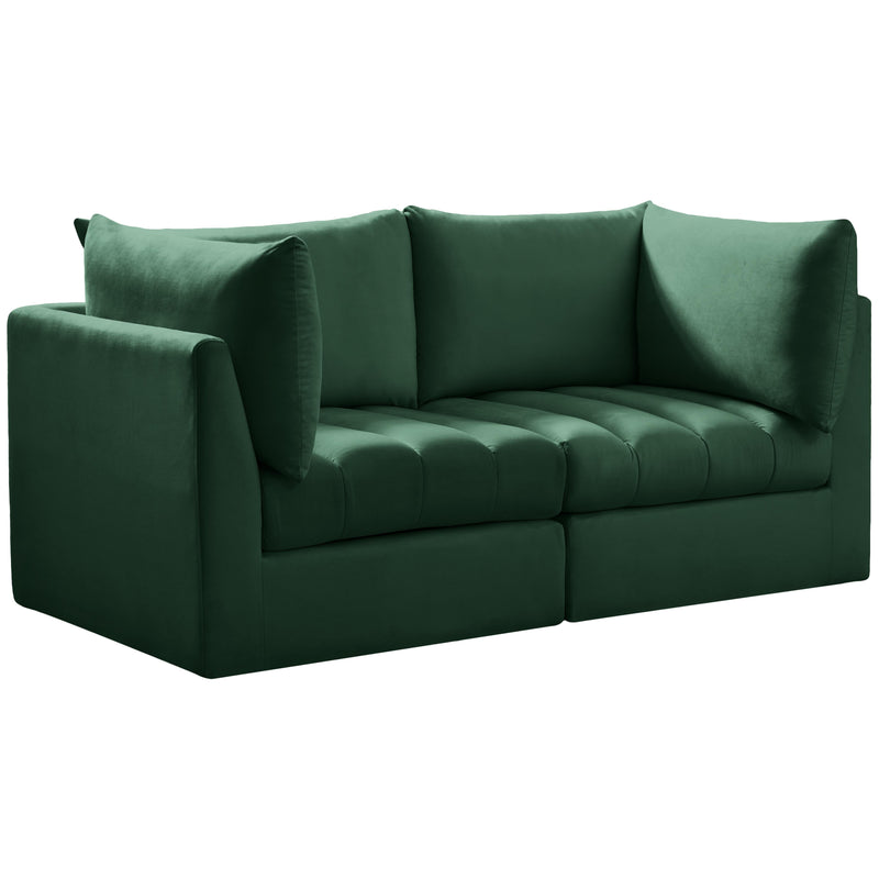 Meridian Jacob Stationary Fabric Sofa 649Green-S66 IMAGE 1