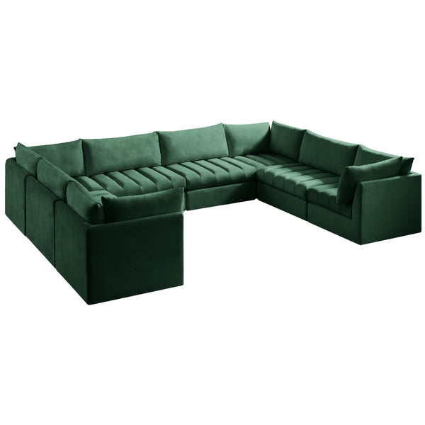 Meridian Jacob Fabric Sectional 649Green-Sec8A IMAGE 1