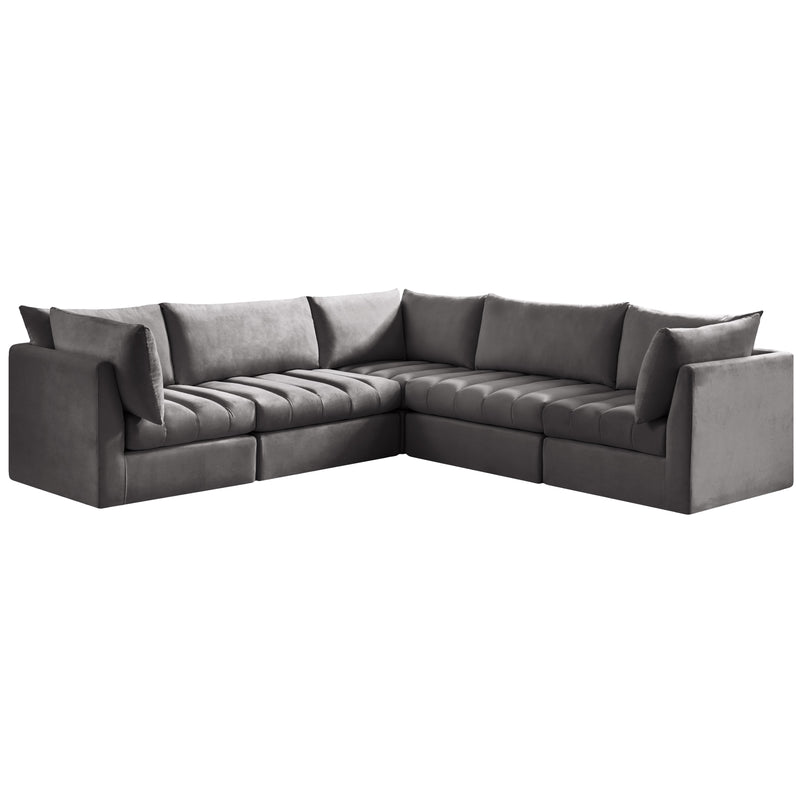 Meridian Jacob Fabric Sectional 649Grey-Sec5C IMAGE 1