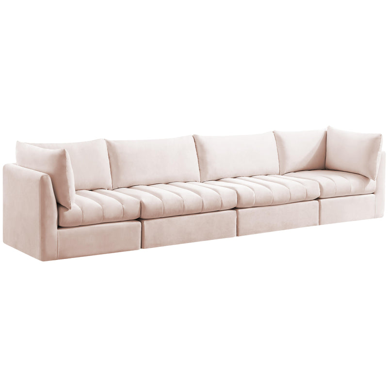 Meridian Jacob Stationary Fabric Sofa 649Pink-S140 IMAGE 1