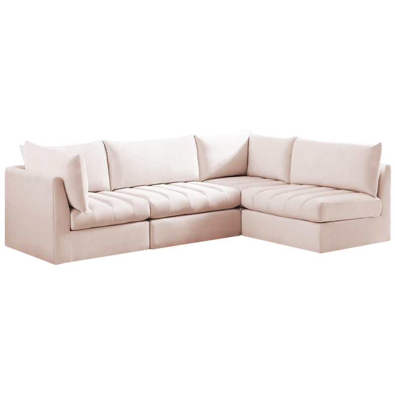 Meridian Jacob Fabric Sectional 649Pink-Sec4A IMAGE 1