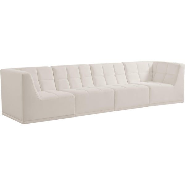 Meridian Relax Stationary Fabric Sofa 650Cream-S128 IMAGE 1
