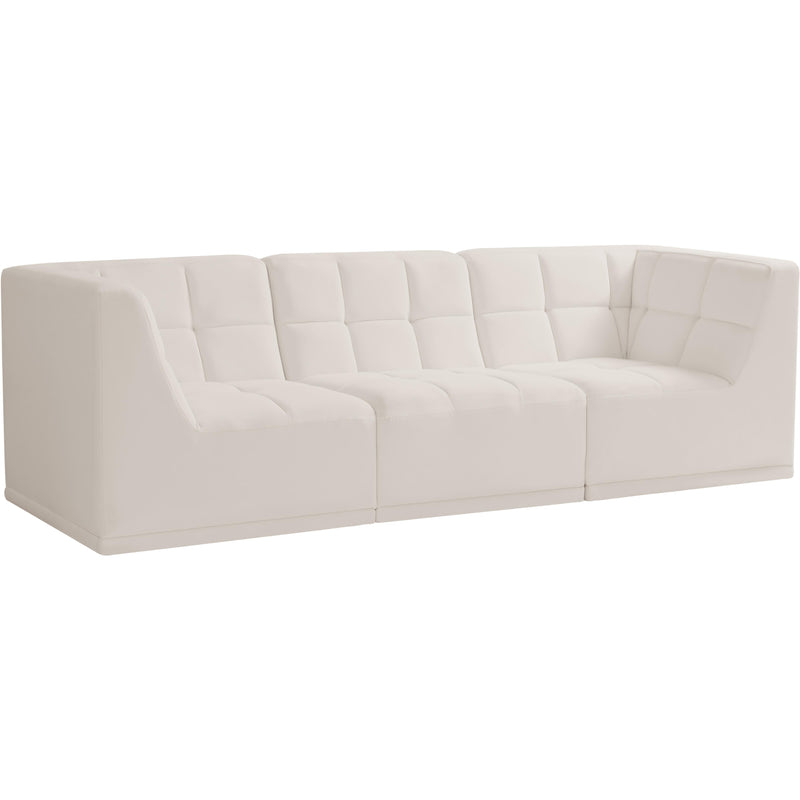 Meridian Relax Stationary Fabric Sofa 650Cream-S98 IMAGE 1