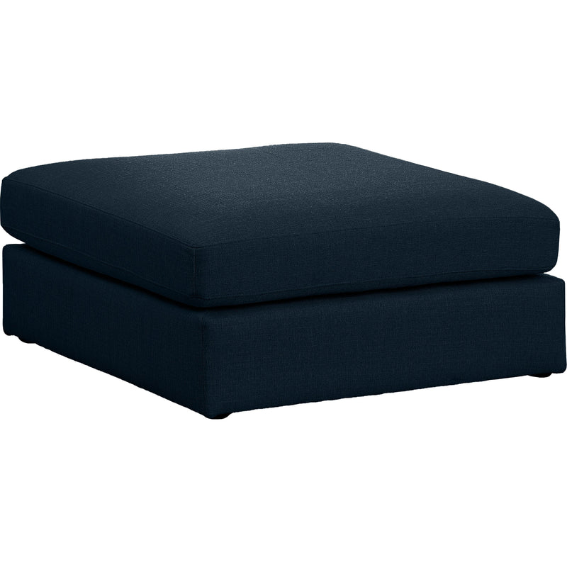 Meridian Beckham Fabric Ottoman 681Navy-Ott IMAGE 1