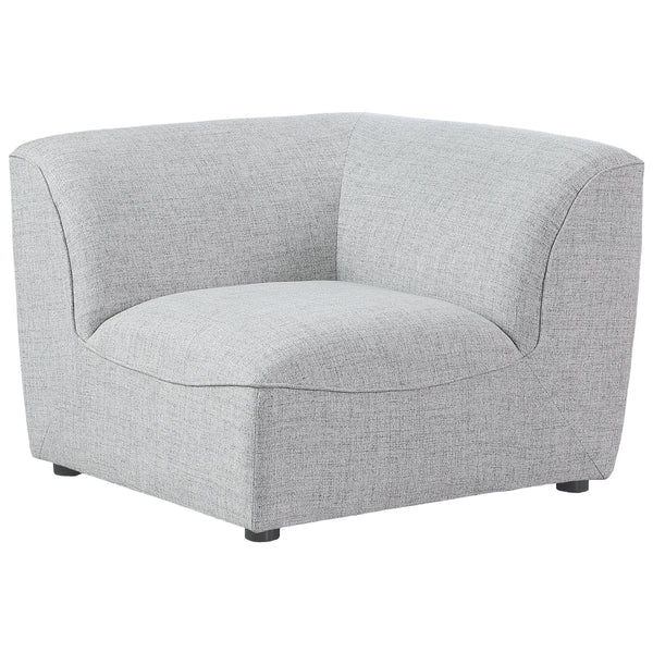 Meridian Miramar Stationary Fabric Chair 683Grey-Corner IMAGE 1