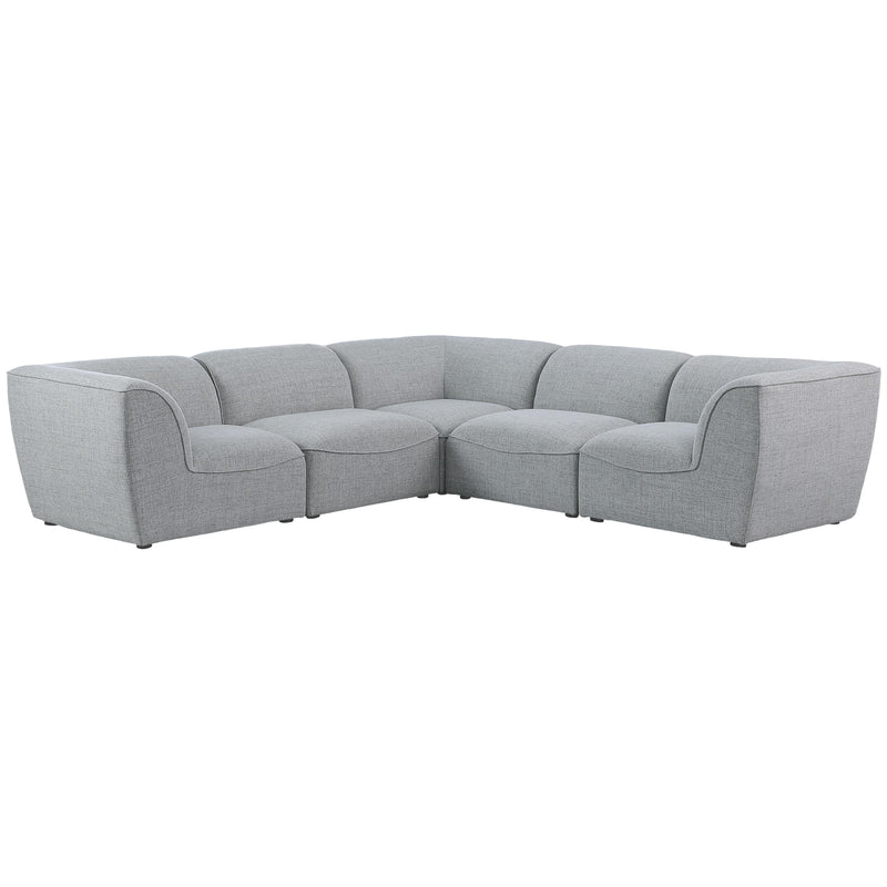 Meridian Miramar Fabric Sectional 683Grey-Sec5C IMAGE 1