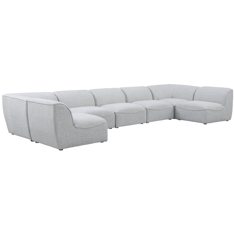 Meridian Miramar Fabric Sectional 683Grey-Sec7B IMAGE 1