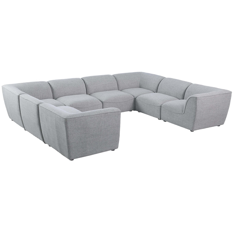 Meridian Miramar Fabric Sectional 683Grey-Sec8A IMAGE 1