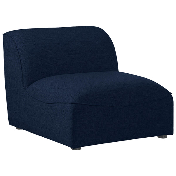 Meridian Miramar Stationary Fabric Chair 683Navy-Armless IMAGE 1