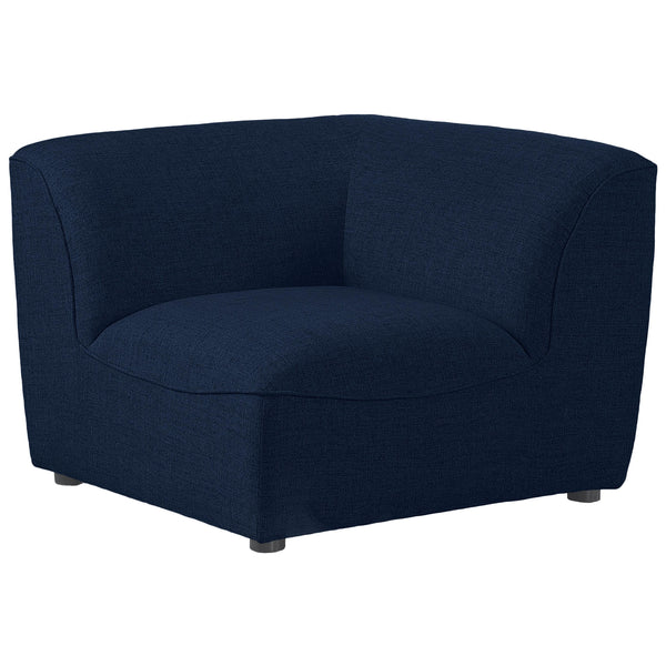 Meridian Miramar Stationary Fabric Chair 683Navy-Corner IMAGE 1