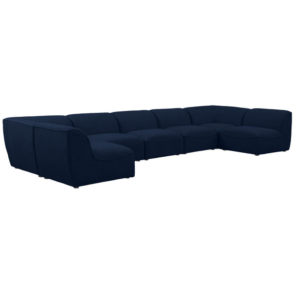 Meridian Miramar Fabric Sectional 683Navy-Sec7B IMAGE 1
