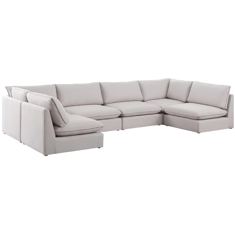 Meridian Mackenzie Fabric Sectional 688Beige-Sec6C IMAGE 1