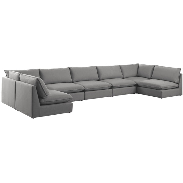 Meridian Mackenzie Fabric Sectional 688Grey-Sec7A IMAGE 1