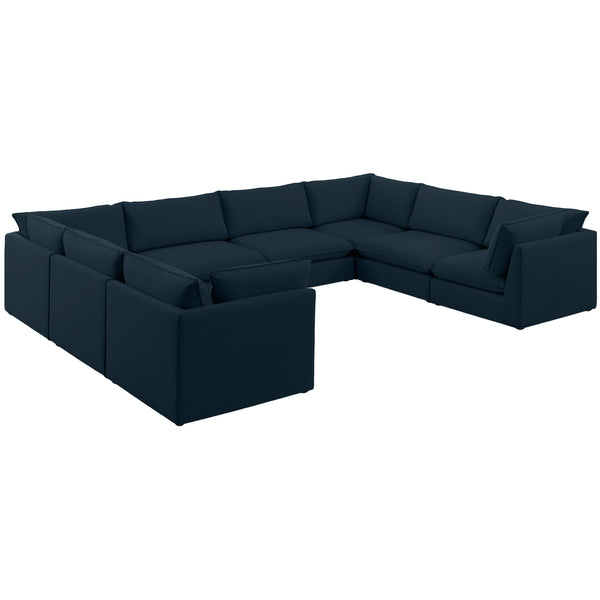 Meridian Mackenzie Fabric Sectional 688Navy-Sec8A IMAGE 1