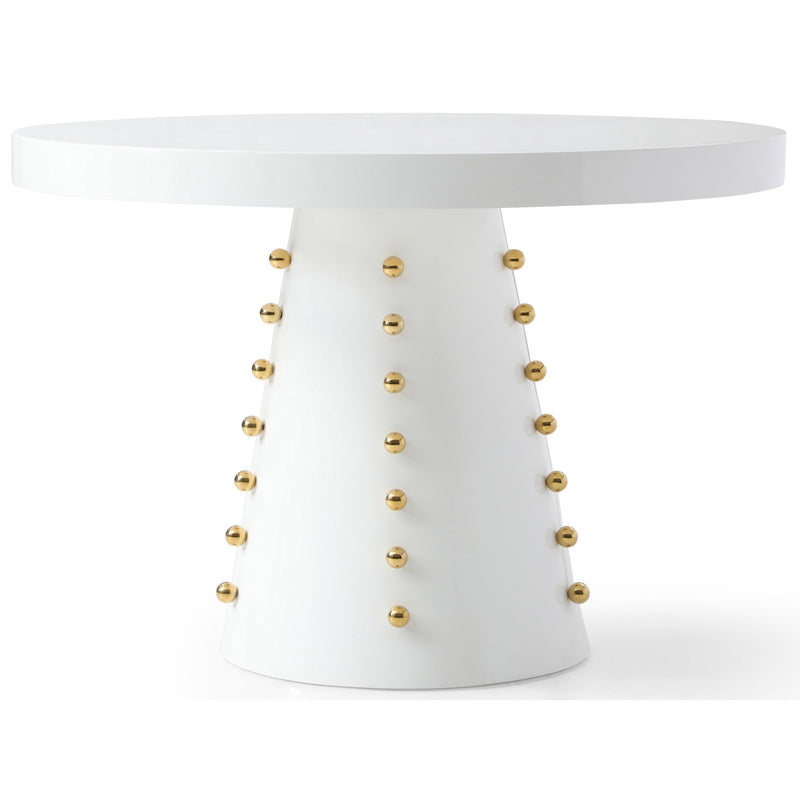 Meridian Round Scarpa Dining Table with Pedestal Base 800-T IMAGE 1