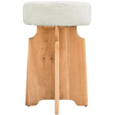 Meridian Jasper Counter Height Stool 837Cream-C IMAGE 1