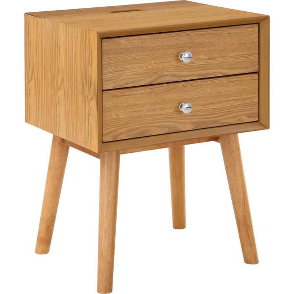 Meridian Teddy 2-Drawer Nightstand 838Natural IMAGE 1
