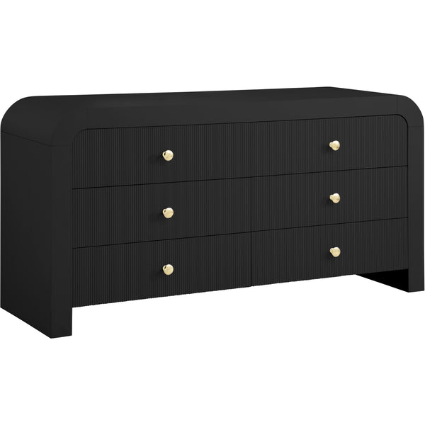 Meridian Artisto 6-Drawer Dresser 888Black-D IMAGE 1