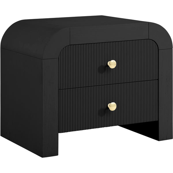 Meridian Artisto 2-Drawer Nightstand 888Black-NS IMAGE 1