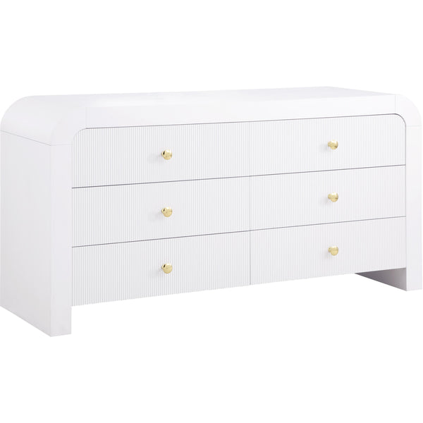 Meridian Artisto 6-Drawer Dresser 888White-D IMAGE 1