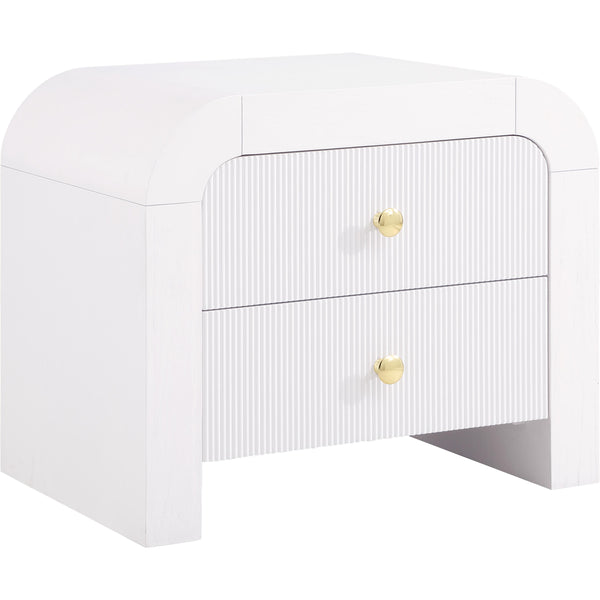 Meridian Artisto 2-Drawer Nightstand 888White-NS IMAGE 1