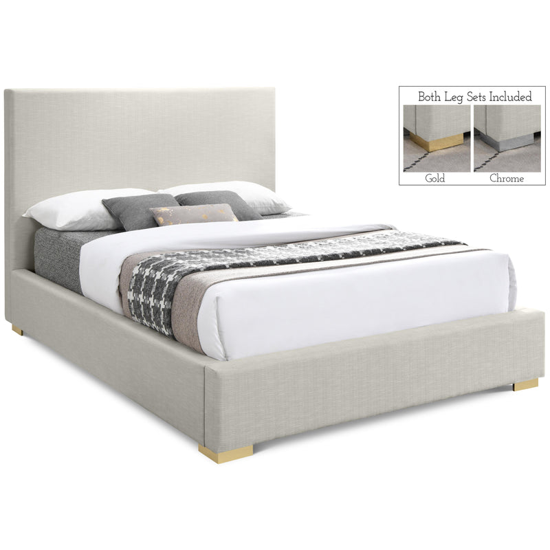 Meridian Crosby Full Panel Bed CrosbyBeige-F IMAGE 1