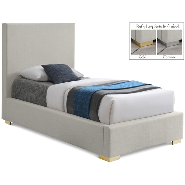 Meridian Crosby Twin Panel Bed CrosbyBeige-T IMAGE 1