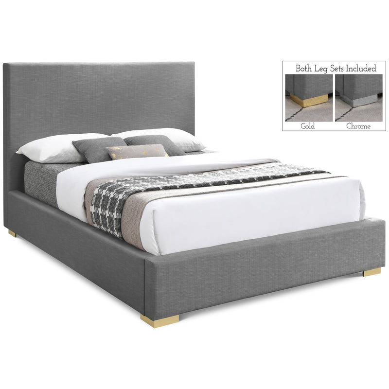 Meridian Crosby Full Panel Bed CrosbyGrey-F IMAGE 1