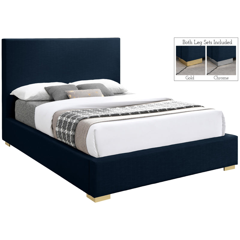 Meridian Crosby Full Panel Bed CrosbyNavy-F IMAGE 1