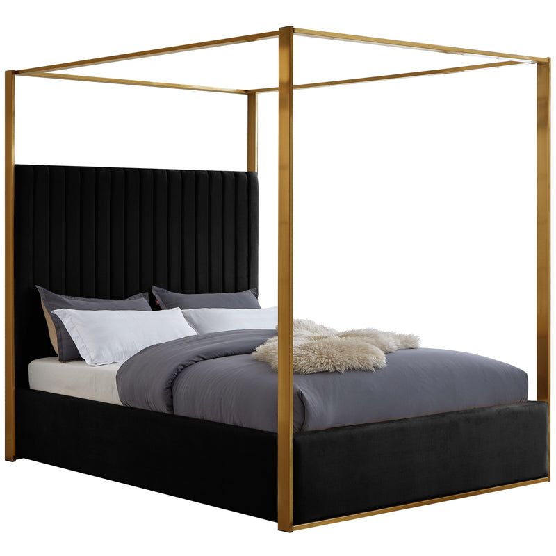 Meridian Jones Queen Canopy Bed JonesBlack-Q IMAGE 1