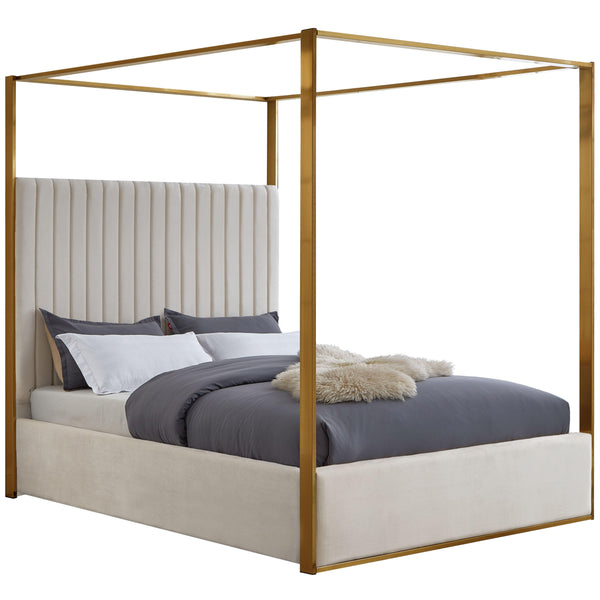 Meridian Jones King Canopy Bed JonesCream-K IMAGE 1