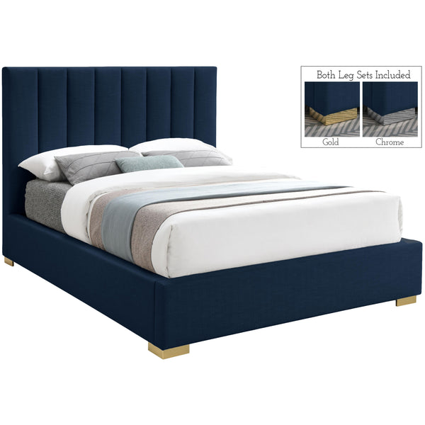 Meridian Pierce King Panel Bed PierceNavy-K IMAGE 1