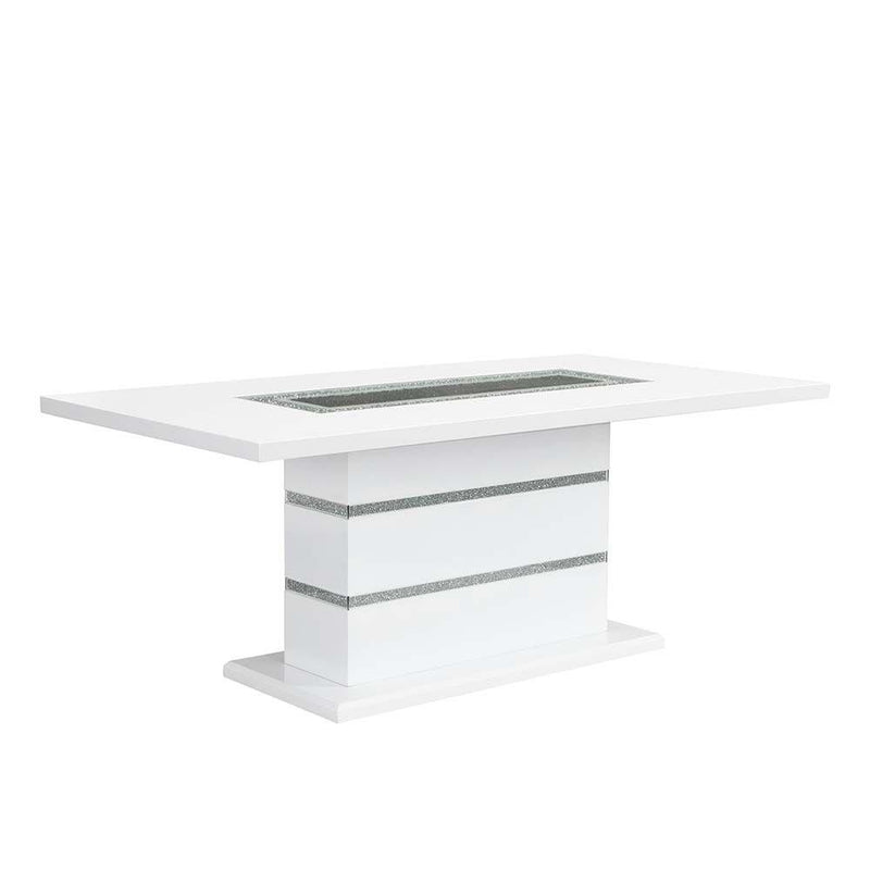 Acme Furniture Elizaveta Dining Table with Pedestal Base DN00814 IMAGE 1
