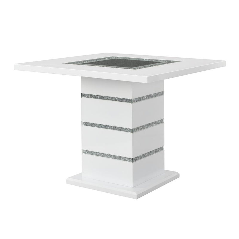 Acme Furniture Elizaveta Dining Table with Pedestal Base DN00817 IMAGE 2