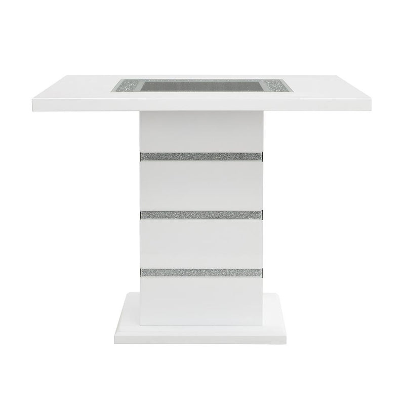 Acme Furniture Elizaveta Dining Table with Pedestal Base DN00817 IMAGE 3