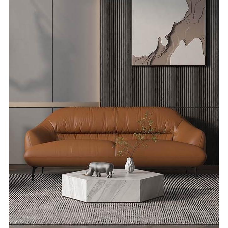 Acme Furniture Leonia Stationary Leather Look Sofa LV00937 IMAGE 1