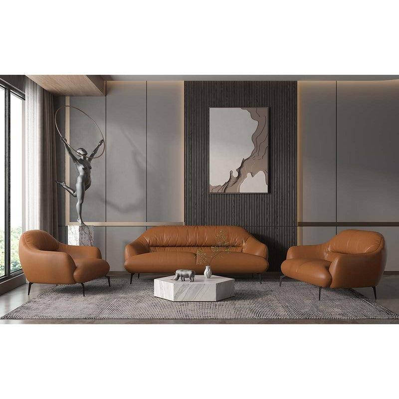Acme Furniture Leonia Stationary Leather Loveseat LV00938 IMAGE 2