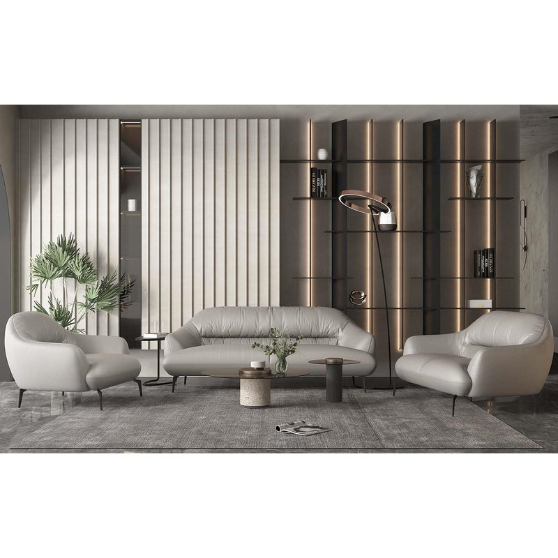 Acme Furniture Leonia Stationary Leather Look Sofa LV00940 IMAGE 1