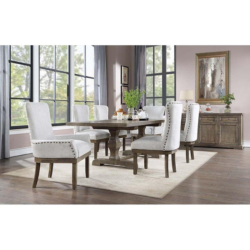 Acme Furniture Landon Dining Table with Trestle Base DN00950 IMAGE 5