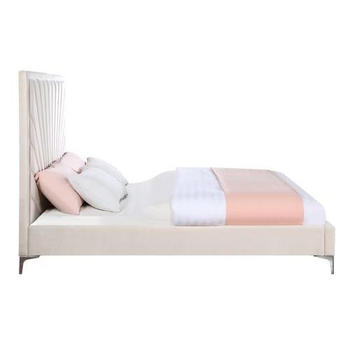 Acme Furniture Faiz King Upholstered Panel Bed BD00956EK IMAGE 3