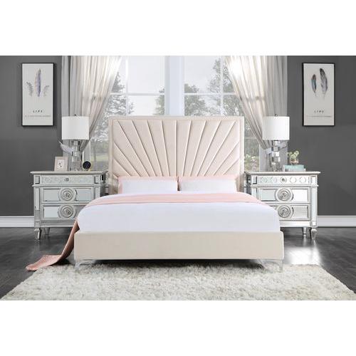 Acme Furniture Faiz King Upholstered Panel Bed BD00956EK IMAGE 5