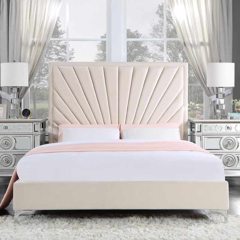 Acme Furniture Faiz Queen Upholstered Panel Bed BD00957Q IMAGE 1