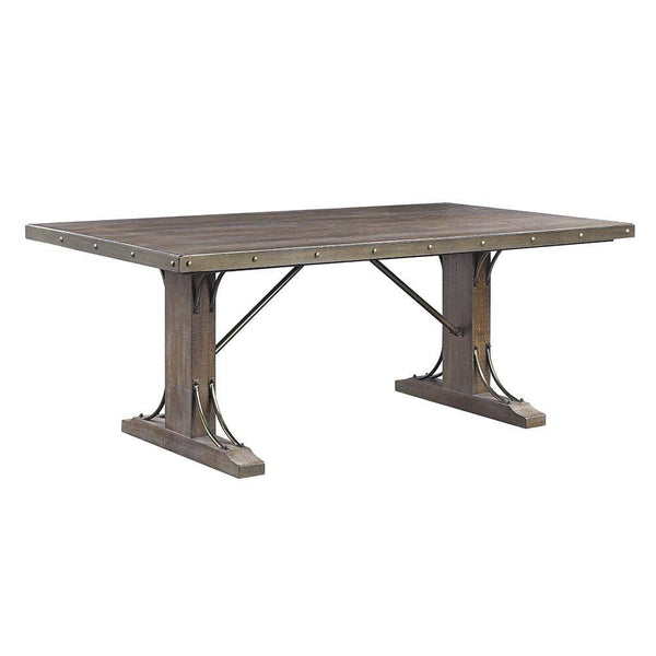 Acme Furniture Raphaela Dining Table with Pedestal Base DN00980 IMAGE 1