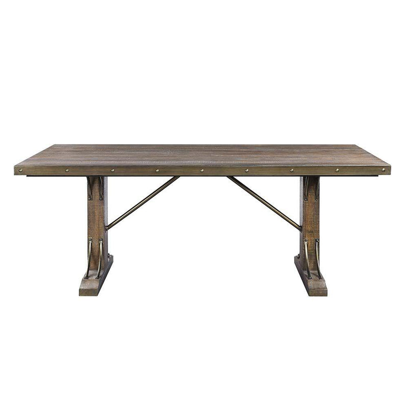 Acme Furniture Raphaela Dining Table with Pedestal Base DN00980 IMAGE 2