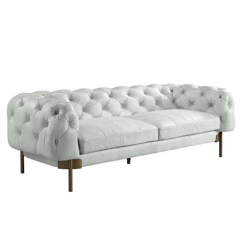 Acme Furniture Ragle Stationary Leather Sofa LV01021 IMAGE 2