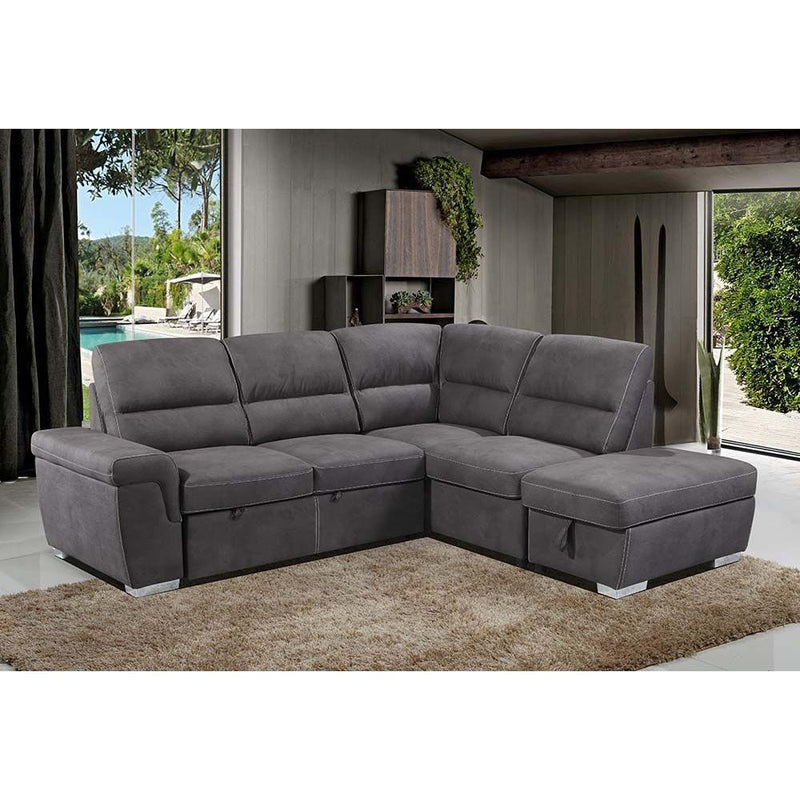 Acme Furniture Acoose Fabric Storage Ottoman LV01024 IMAGE 2