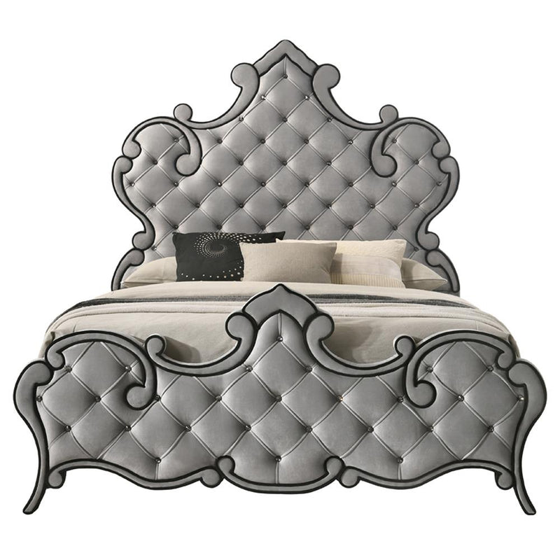 Acme Furniture Perine King Upholstered Panel Bed BD01061EK IMAGE 3