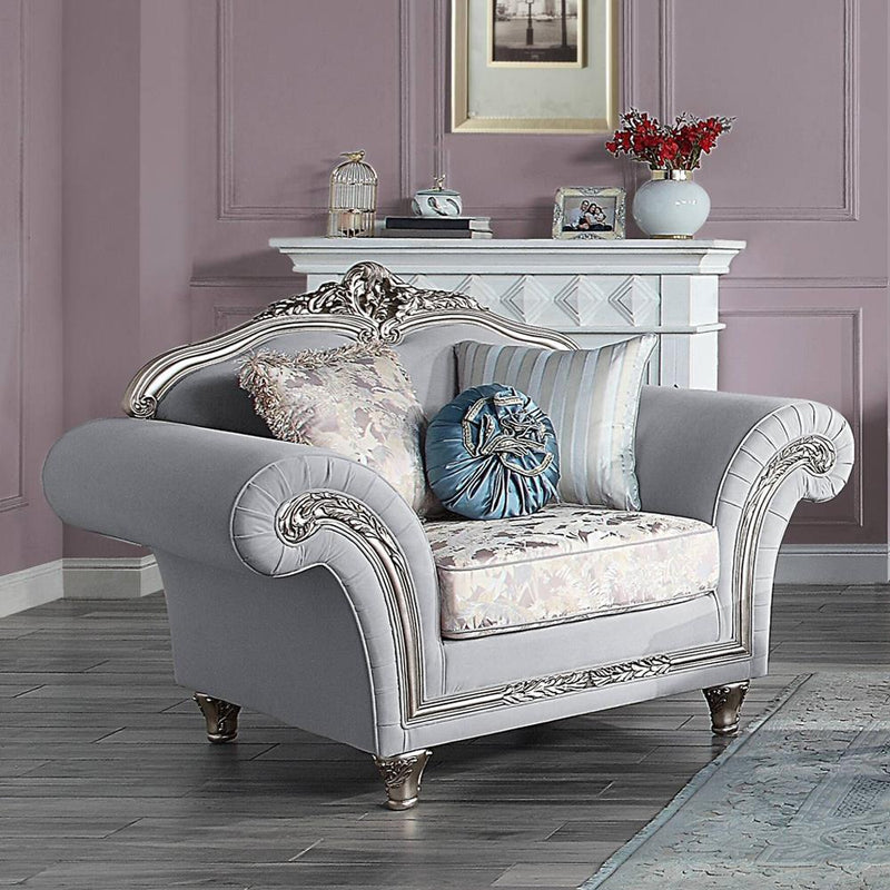Acme Furniture Pelumi Stationary Fabric Chair LV01114 IMAGE 1