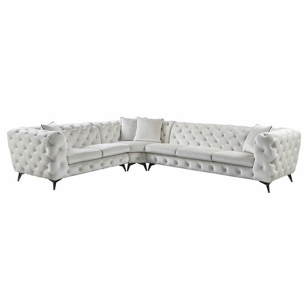 Acme Furniture Atronia Fabric 3 pc Sectional LV01160 IMAGE 1