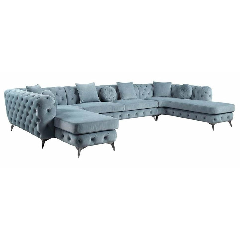 Acme Furniture Atronia Fabric 5 pc Sectional LV01161 IMAGE 1